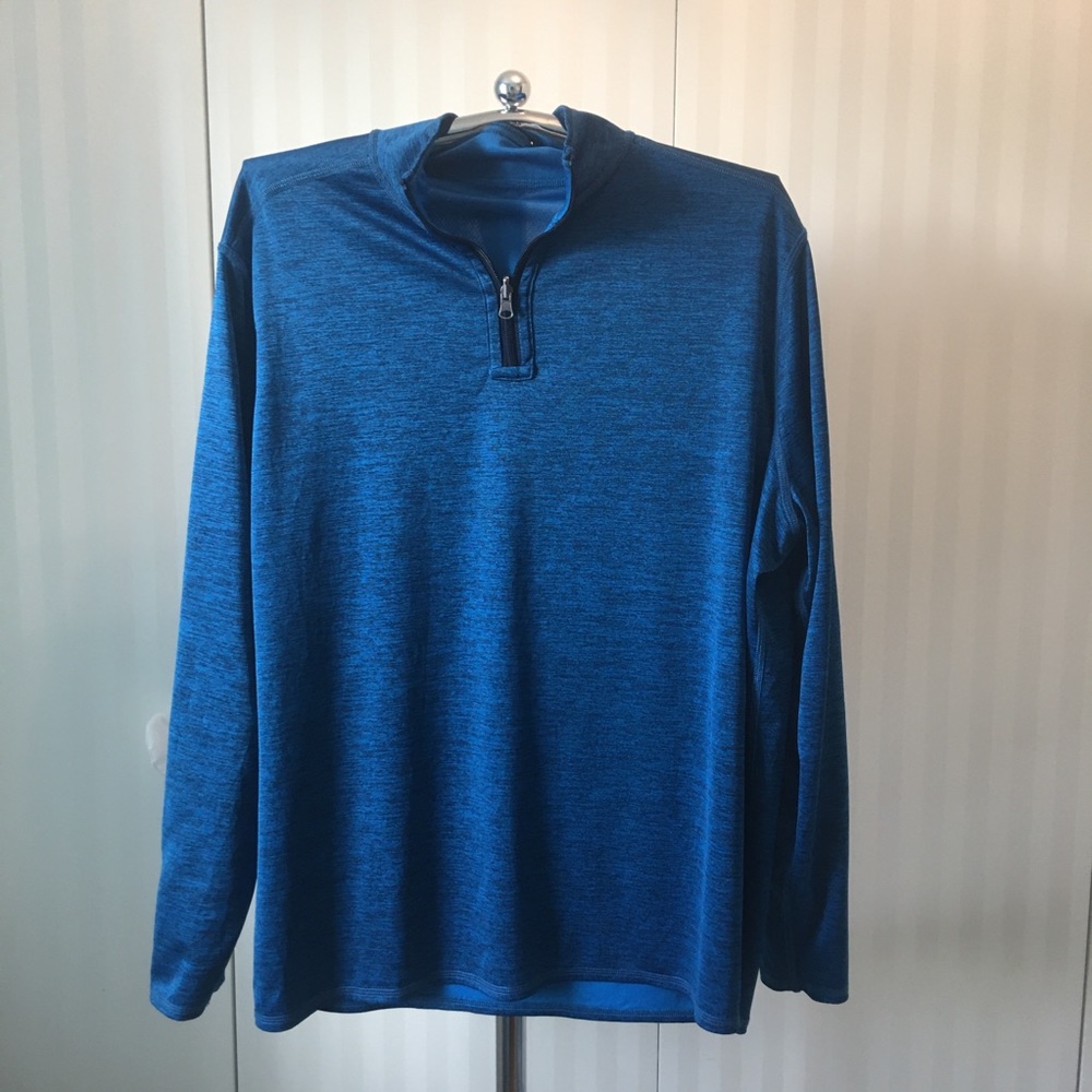 NWOT Jockey blue quarter zip quick dry active top reversible